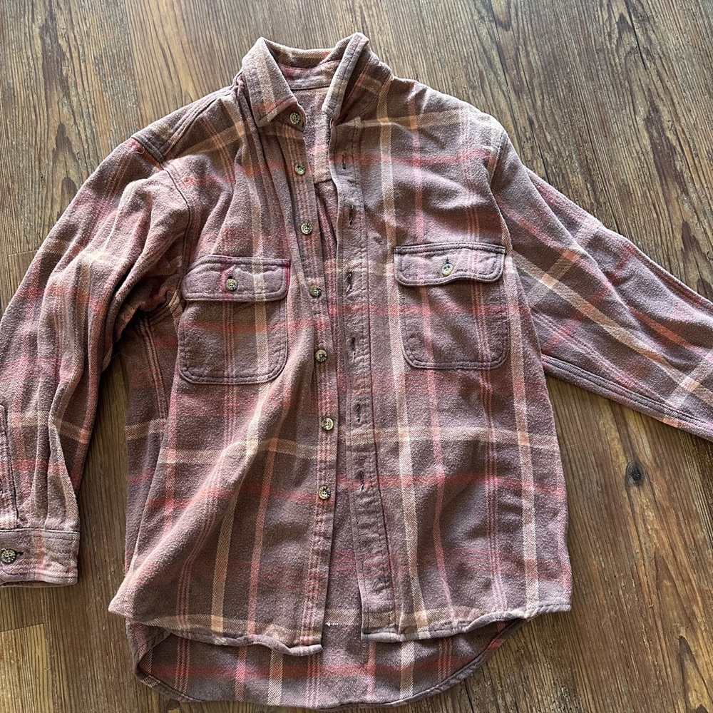Plaid Button-Up Shirt